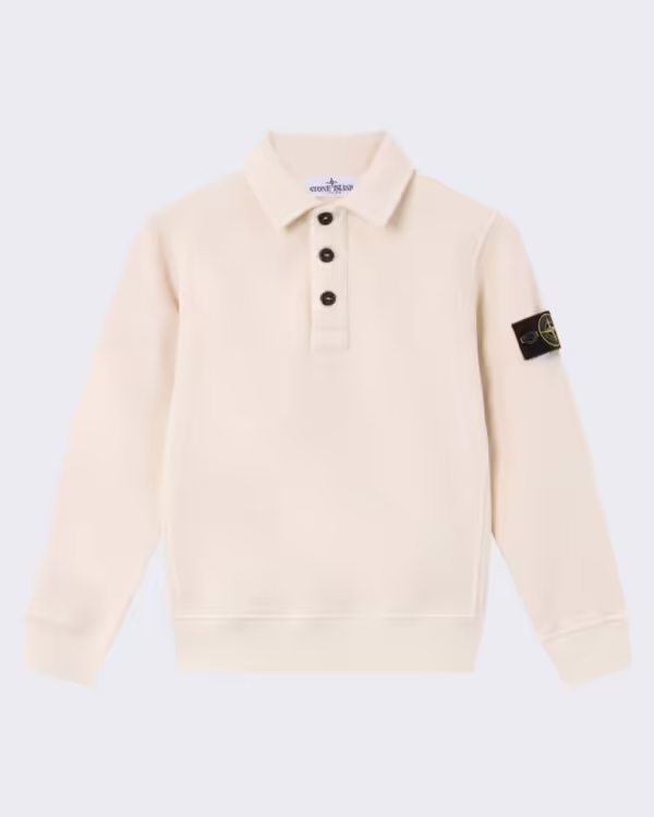 Kinder Polo met lange mouwen Beige