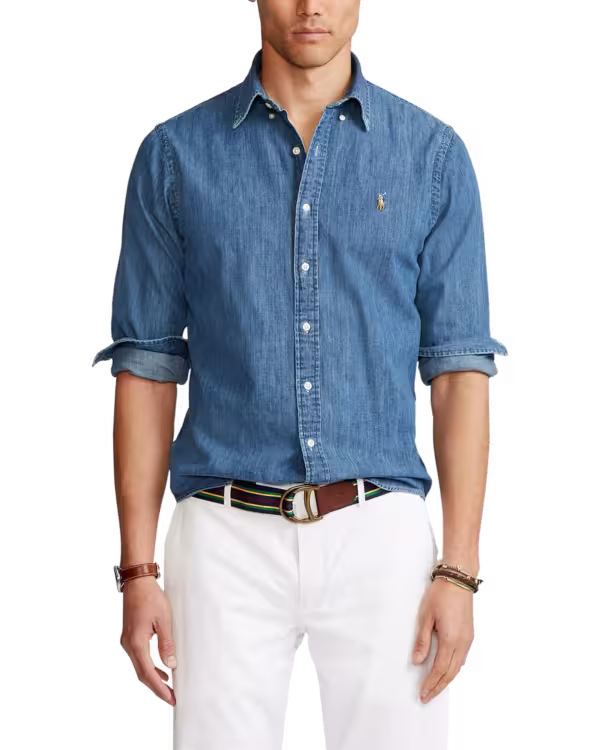 Custom Fit Denim Overhemd