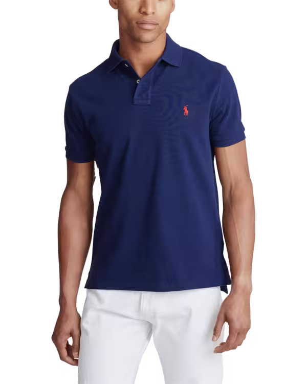 Heren Short Sleeve Classic Fit Mesh Poloshirt