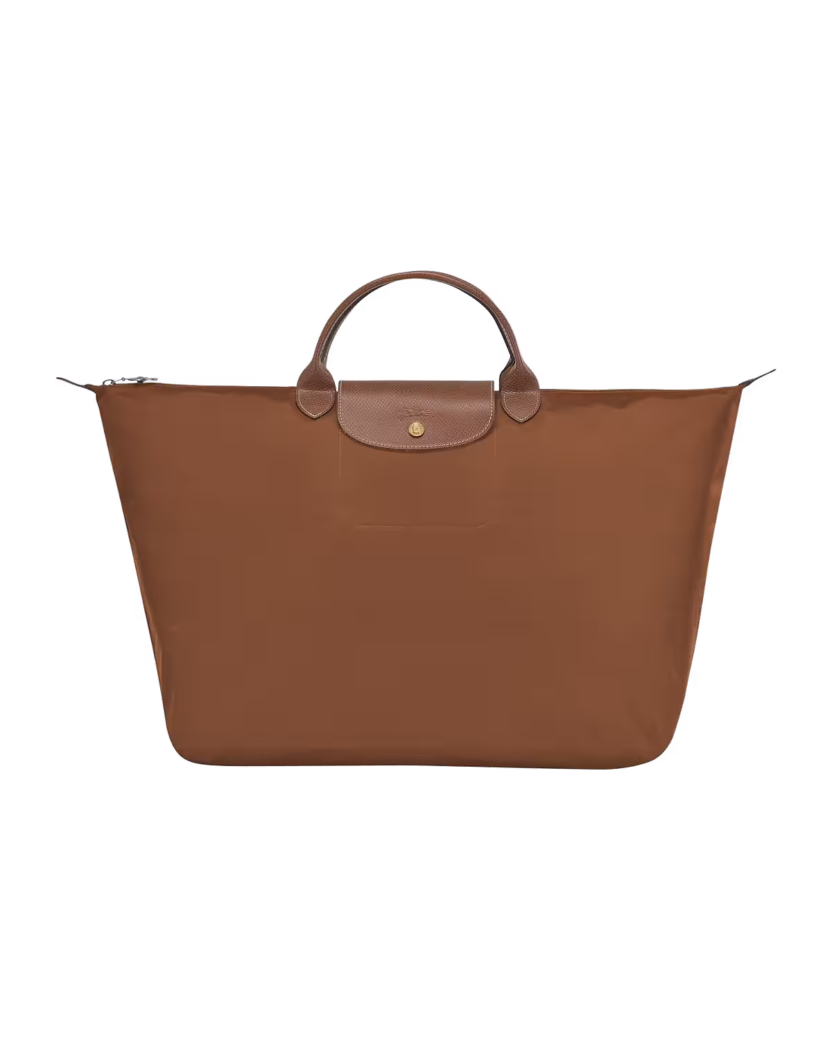 Longchamp Le Pliage Original Large Top Handle Travel Bag in Cognac