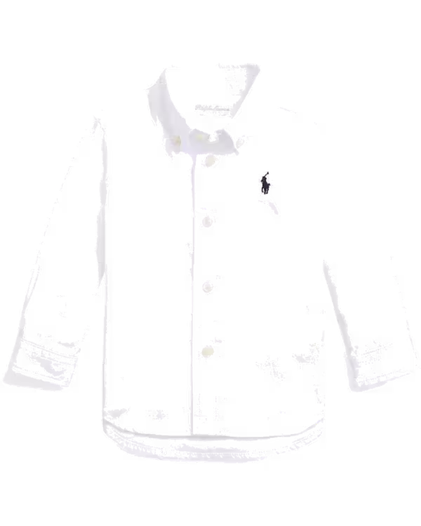 Kinder Slim Fit Katoenen Oxford Overhemd (3-24 maanden)