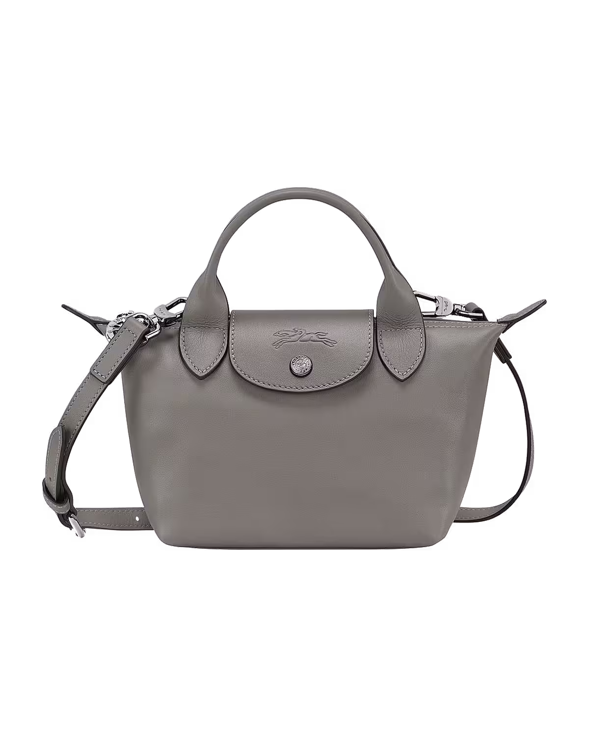 Longchamp Le Pliage Top Handle Bag in Turtledove
