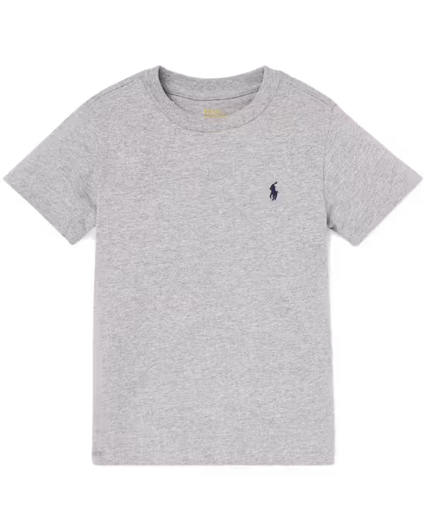 Kinder Katoenen Jersey Crewneck Tee (2- 7 jaar)
