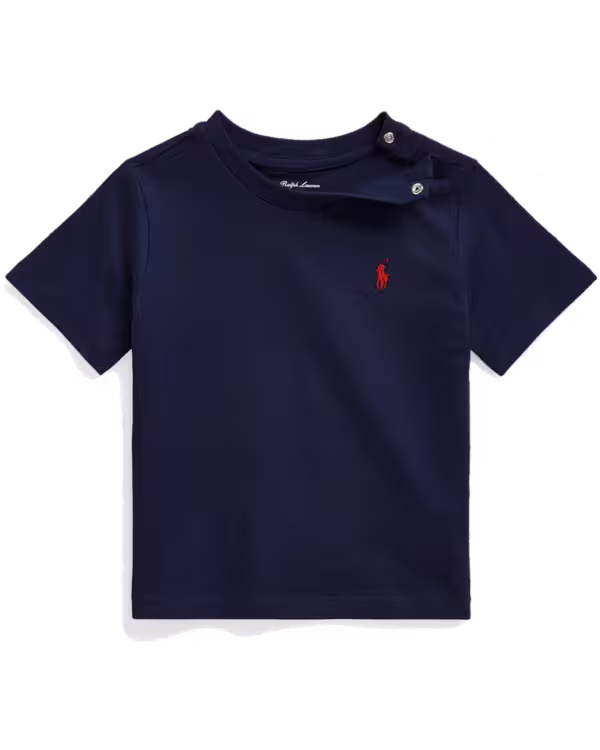 Kinder Katoenen Jersey Crewneck T-Shirt (3-24 maanden)