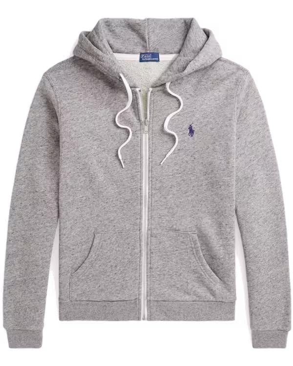 Katoenen Fleece Full-Zip Hoodie