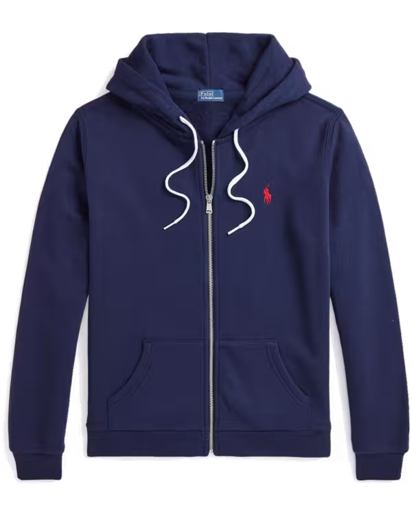 Katoenen Fleece Full-Zip Hoodie
