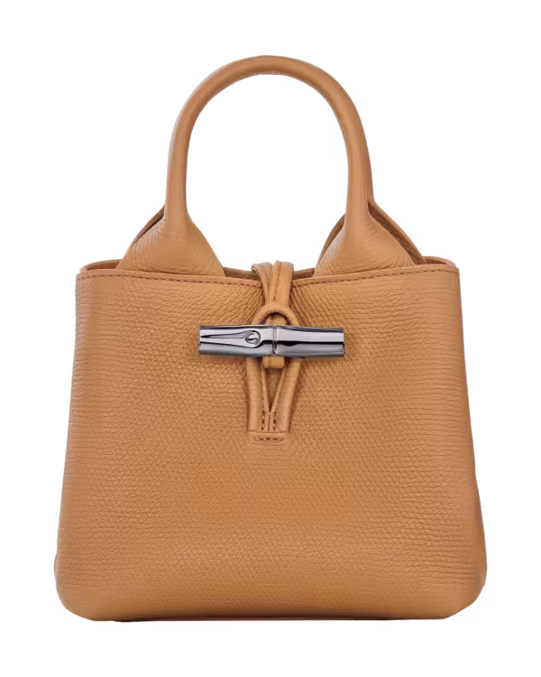 Longchamp Le Roseau Handbag XS in Walnut