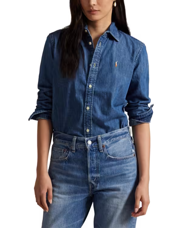 Slim Fit Denim Overhemd