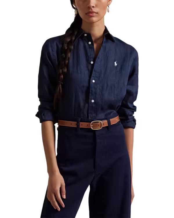 Classic Fit Linnen Overhemd