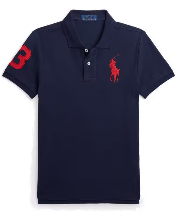 Kinder Slim Fit Katoenen Mesh Polo (8-20 jaar)