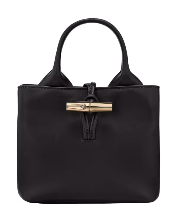 Longchamp Le Roseau Sleek Top handle bag in Black