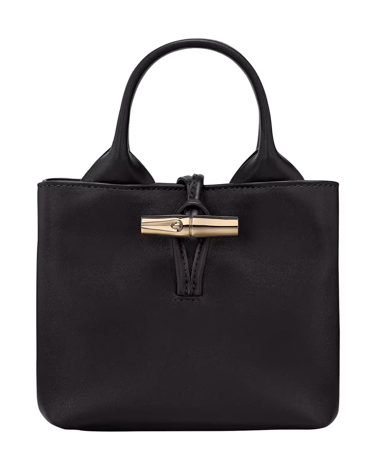 Longchamp Le Roseau Sleek Top handle bag in Black