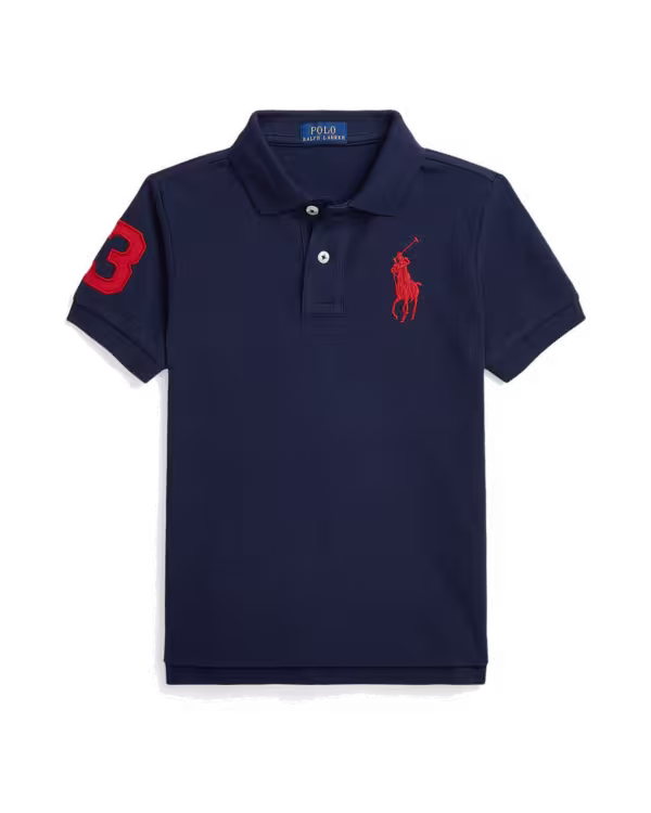 Big Pony Katoenen Mesh Polo Shirt (2-7 jaar)
