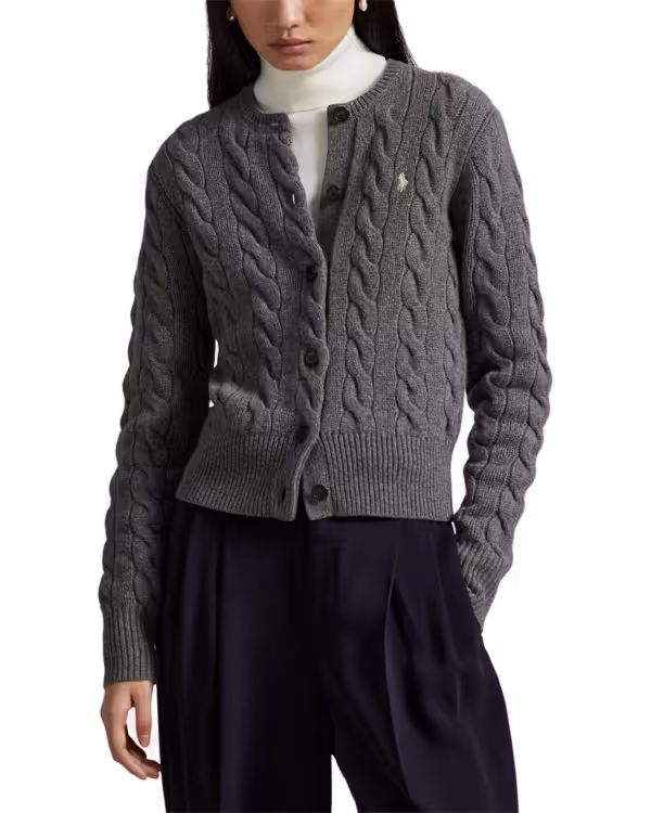 Kabelgebreide Wol-Cashmere Bodywarmer