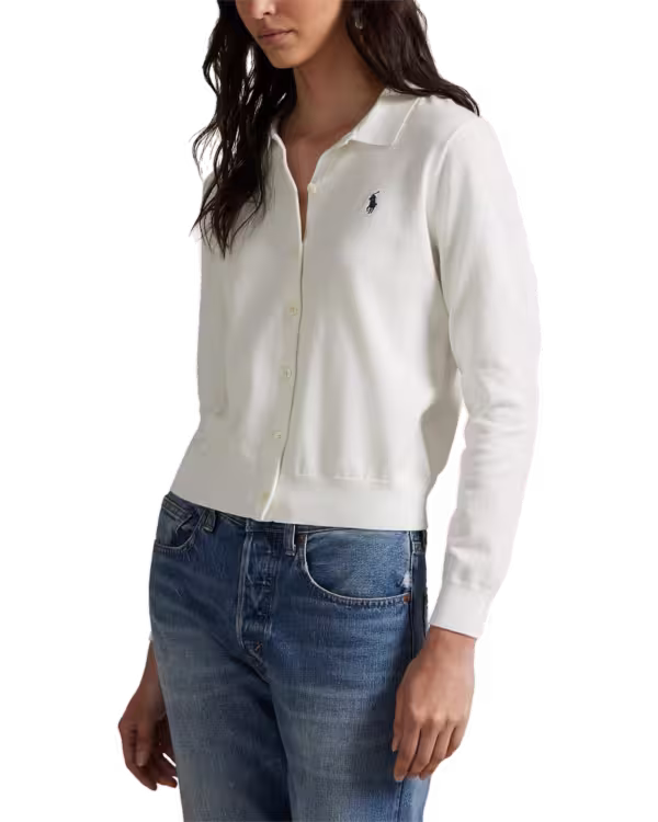 Polo-Collar Buttoned Vest