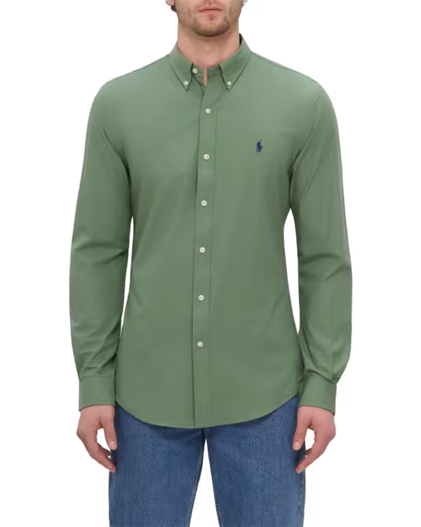 Slim Fit Stretch Poplin Overhemd