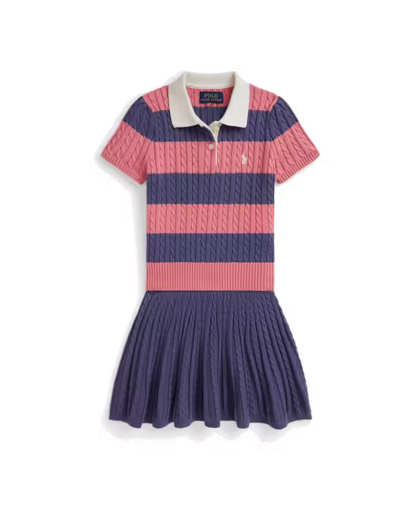 Cable Katoenen Polo Trui & Rok Set (8-20 jaar)