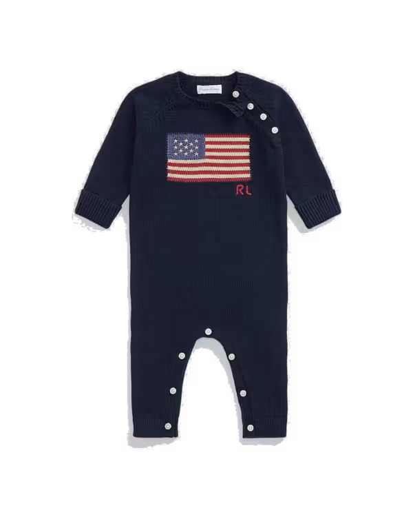 Flag Katoenen Coverall (Nb-12 maanden)