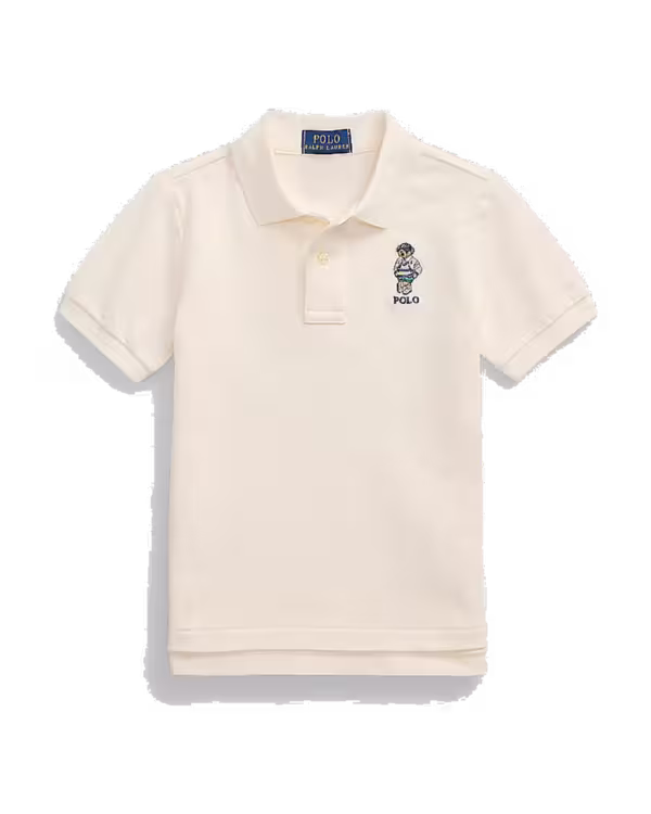 Polo Bear Katoenen Mesh Polo Shirt (2-7 jaar)