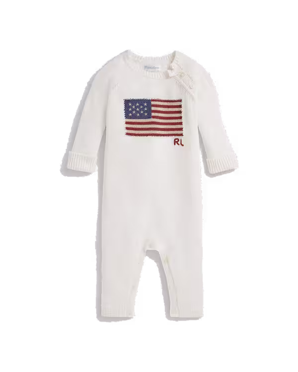 Flag Katoenen Coverall (Nb-12 maanden)