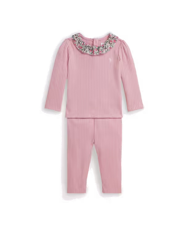 Ribbed Katoenen Top & Legging Set (3-24 maanden)