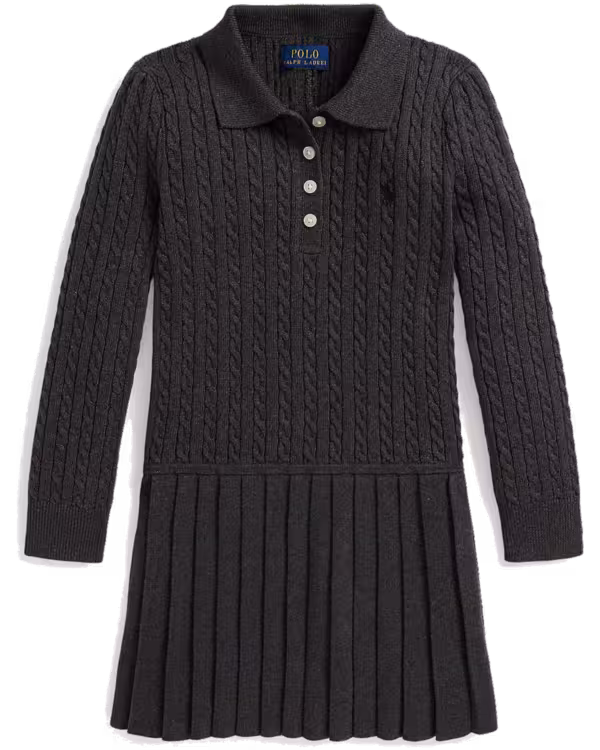 Mini-Cable Polo Trui Jurk (2-7 jaar)