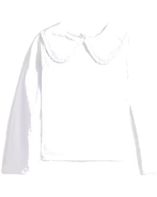 Ruffled Katoenen Jersey Tee (2-7 jaar)