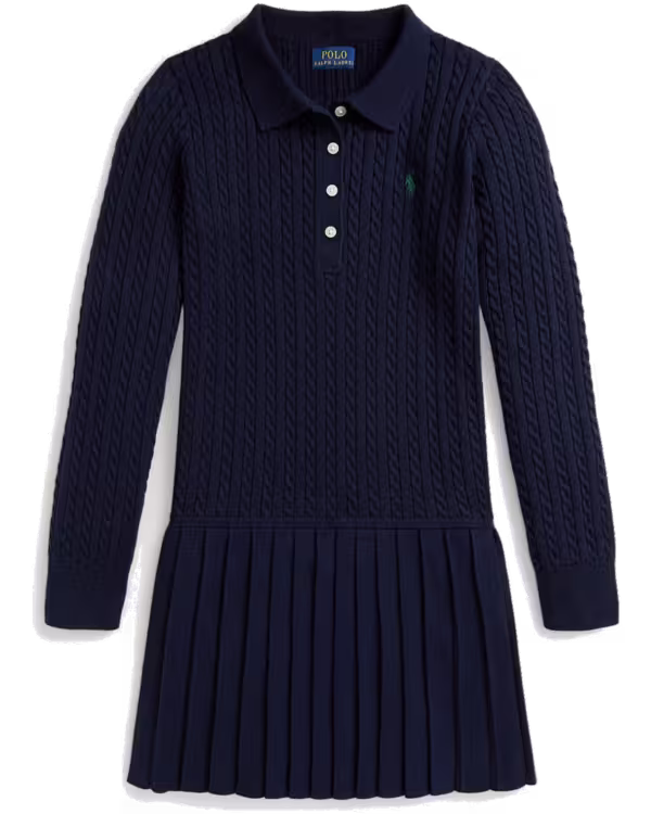 Mini-Cable Polo Trui Jurk (7-16 jaar)