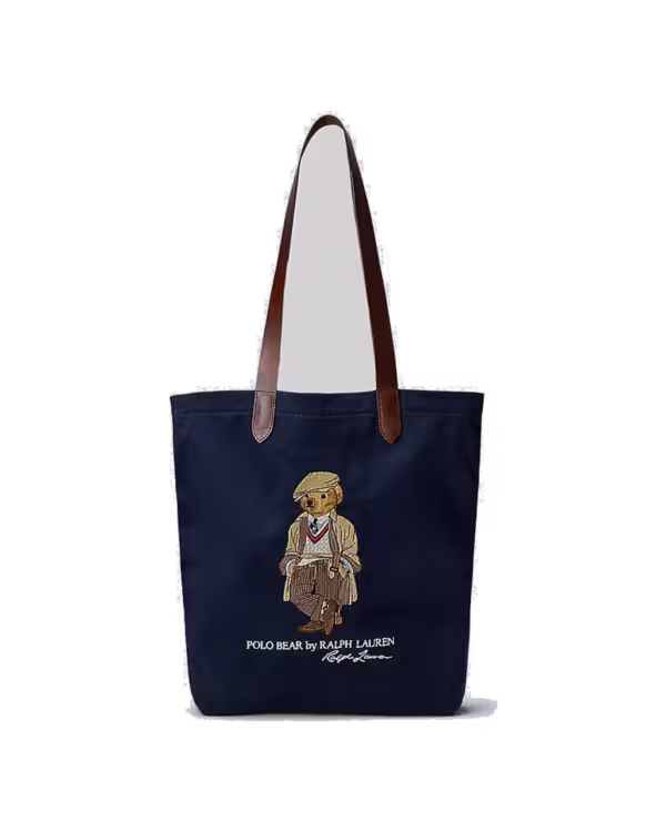 Seasonal Bear Canvas Shopper