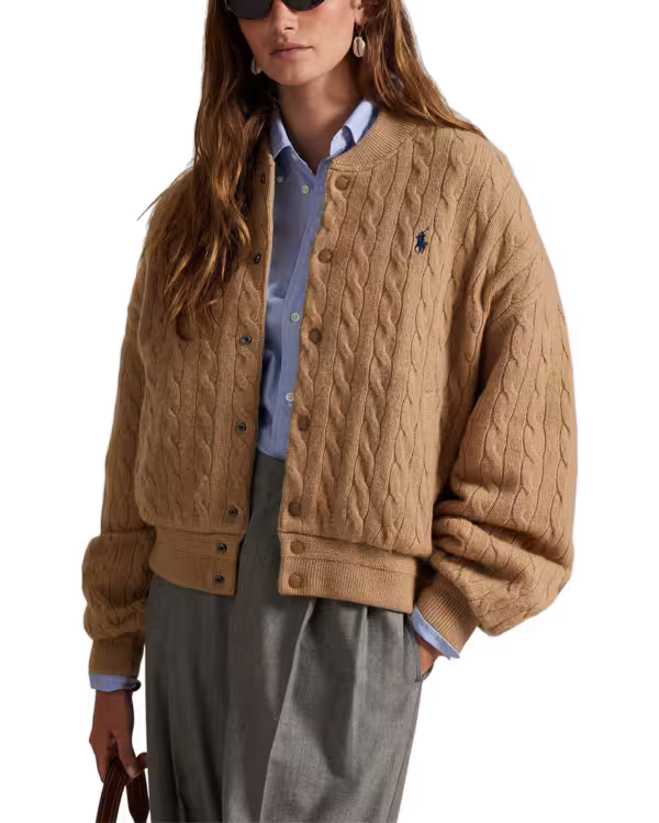 Kabelgebreide Wol-Cashmere Jack