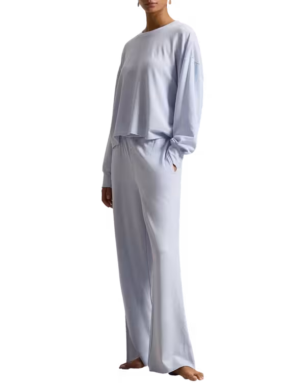 Crew Neck / Wide Leg Broek Set