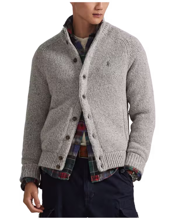 Wool-Blend Mockneck Vest