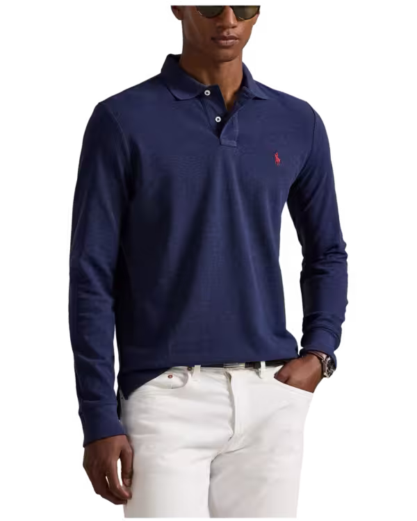 Custom Slim Fit Mesh Polo Shirt