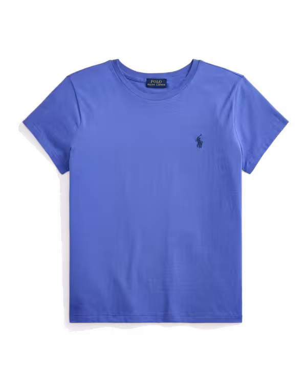 Classic Fit Katoenen Jersey Crewneck Tee