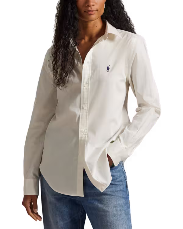 Classic Fit Katoenen Twill Overhemd