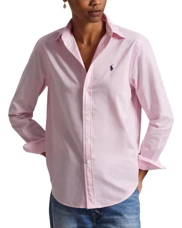 Classic Fit Katoenen Twill Overhemd