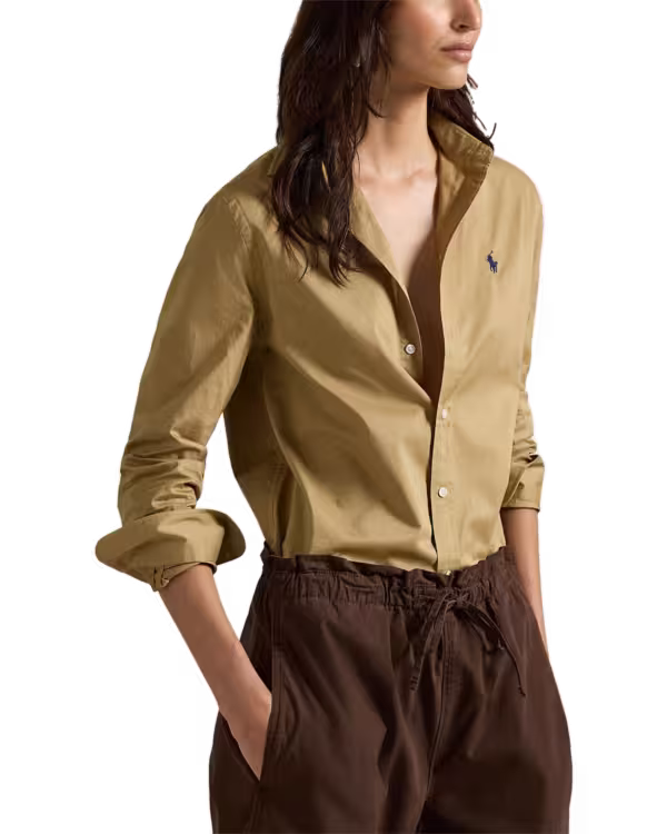 Classic Fit Katoenen Twill Overhemd