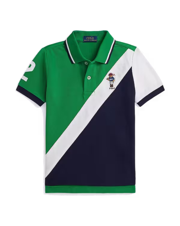 Polo Bear Katoenen Mesh Polo Shirt (2-7 jaar)