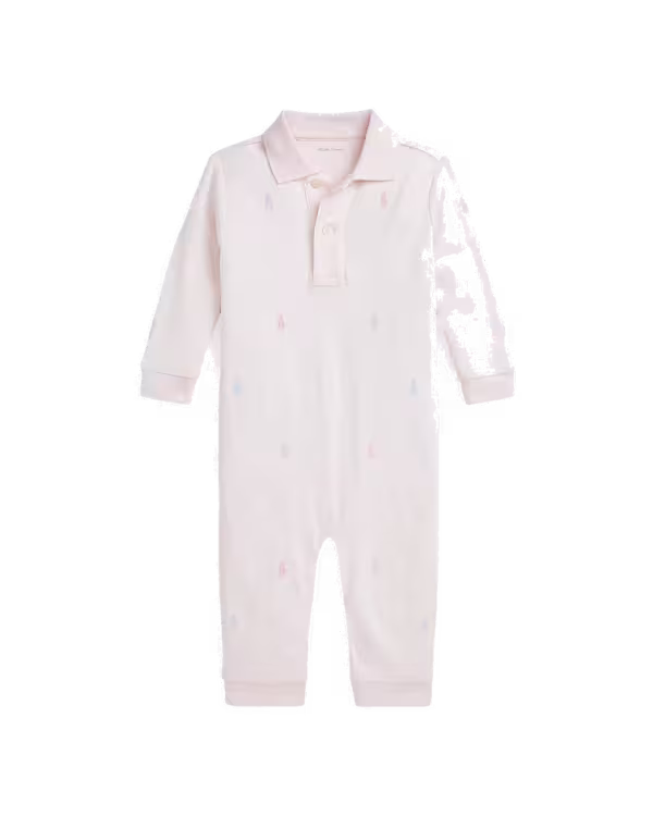 Polo Pony Soft Katoenen Polo Coverall (3-12 maanden)