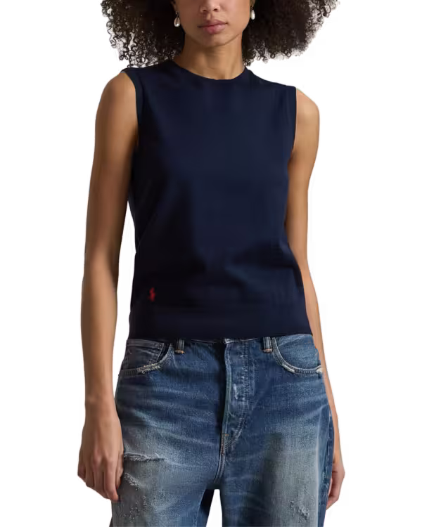 Sleeveless Crewneck Trui