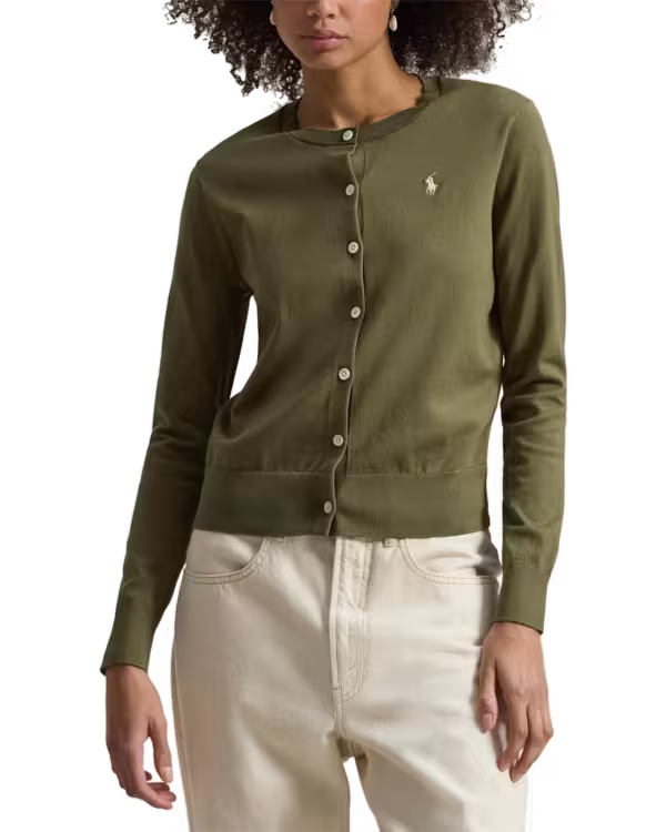 Stretch Katoenen-Blend Crewneck Vest