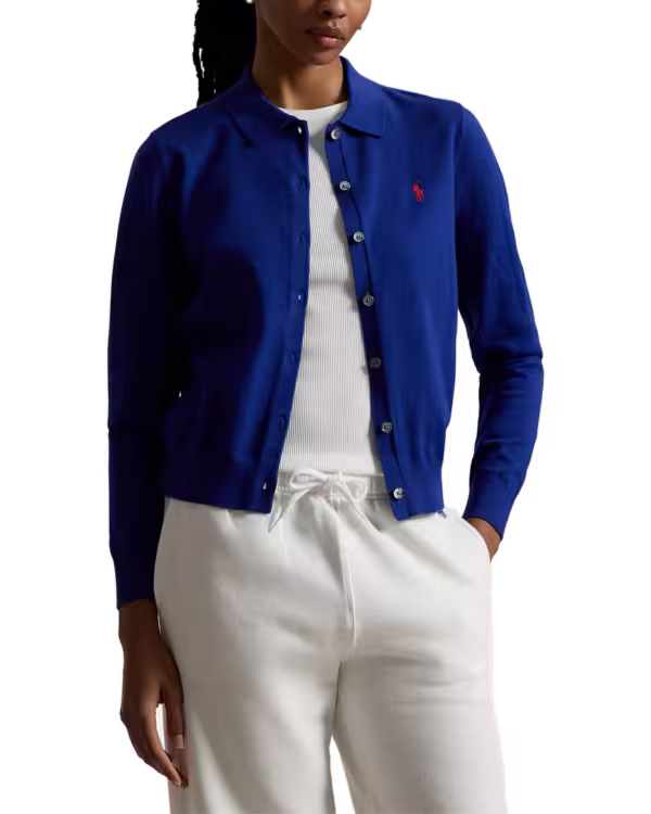 Polo-Collar Buttoned Vest