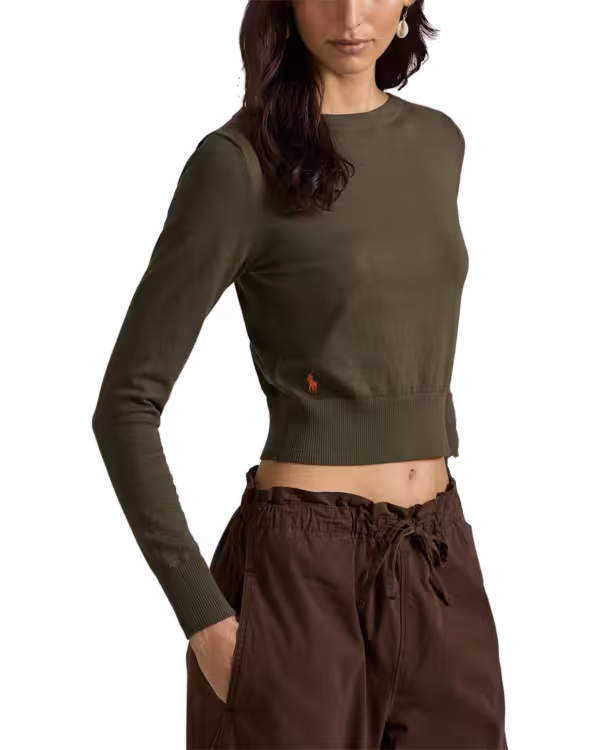 Katoenen-Blend Boatneck Trui