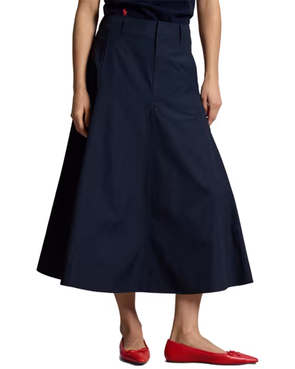 Katoenen A-Line Midi Rok