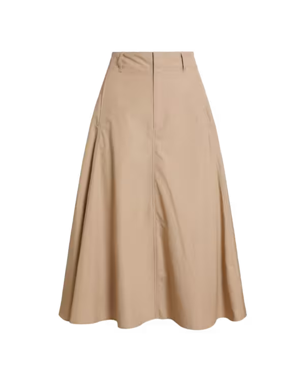 Katoenen A-Line Midi Rok