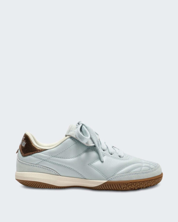 Diadora Dames Goud Indoor Sneaker Blauw