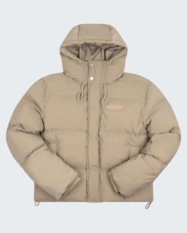 Heren Hooded Puffer Jack Beige