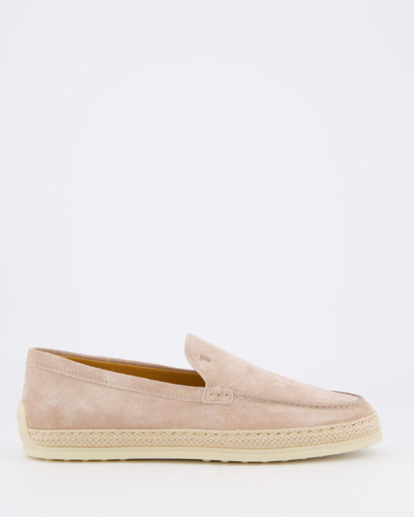Dames Gomma Rafia Moccasin Roze