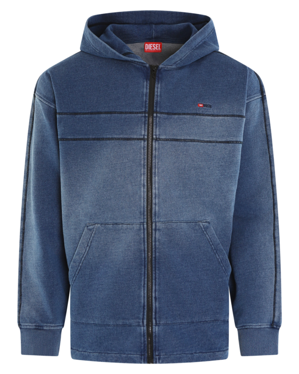 Heren S-Blaxt Zip Hoodie Blauw