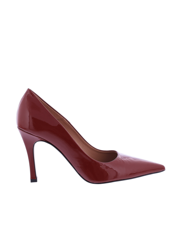 Dames Lax leren pump rood